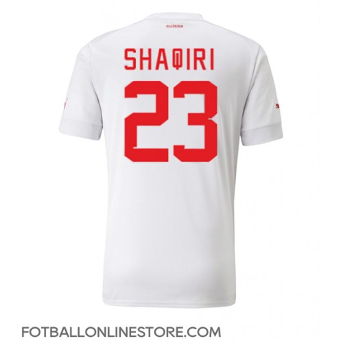 Billige Sveits Xherdan Shaqiri #23 Bortetrøye VM 2022 Kortermet